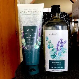 BBW Aromatherapy Eucalyptus & Lavender Shower Gel & Lotion